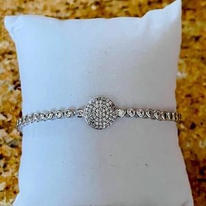 Silver slide bracelet